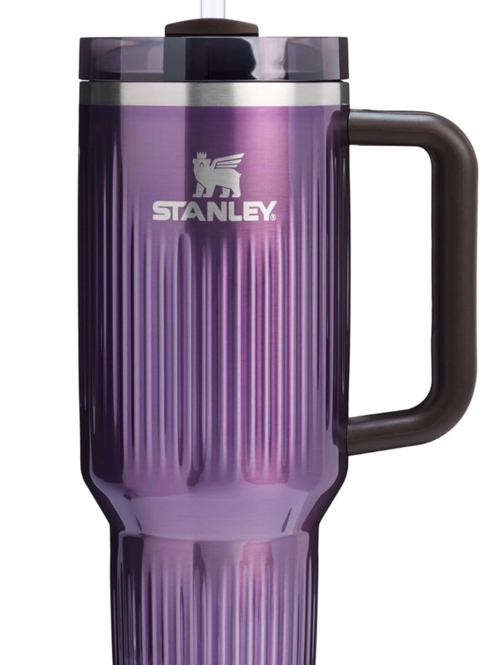 Stanley Metallic Fluted Wisteria Shine 40 oz Quencher H2.0 Flowstate
